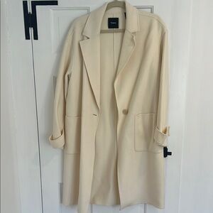 Theory Women's Cream Coat, SM